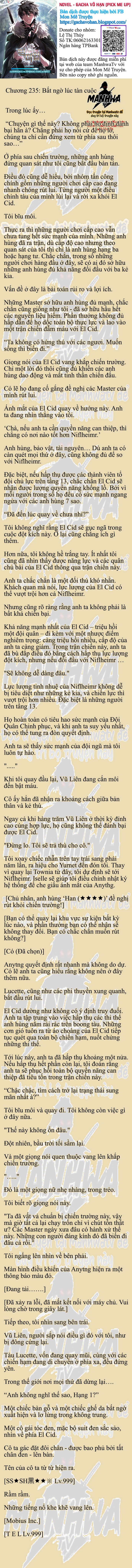 Đọc truyện [NOVEL] Gacha vô hạn - Chương 235